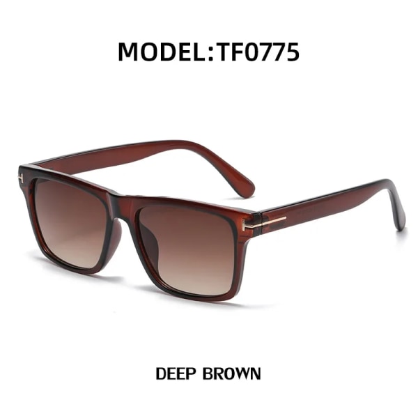 nytt mode tom varumärke tf rektangel solglasögon kvinnor män 2022 lyxdesigner hög kvalitet Ins populära oculos de sol uv400 black-gray-tea uv400