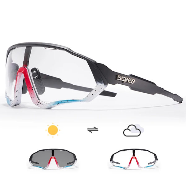 SCVCN Trend färg lins solglasögon herr kör cykel glasögon dam fritid sport vandring glasögon UV400 skyddsglasögon DZ-PC-SC1007-09 1lens-no-box