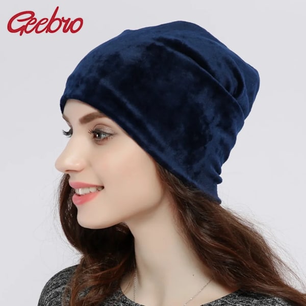Geebro Brand 2017 Kvinnors Hatt Skullies Beanies Polyestor Stickade Hattar Beanie Hatt Våren Casual Hip-Hop Kvinnor Beanies Js277A Purple