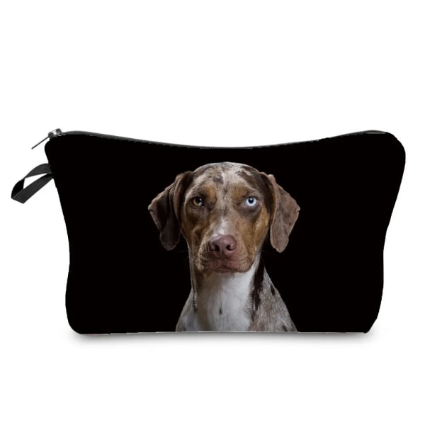 Värmeöverföring Djurmönster sminkväska Söt katt Print Kosmetiska väskor Högkvalitativ organizer Multifunktion Kvinnor Case hz5127 Cat Dog Bag