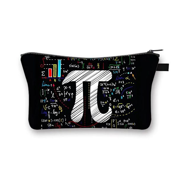 Magic Cube / Math Formula Print Case Kvinnor Toalettväska för Make Up Organizer Väska Flickor Clutchväskor Söt kosmetisk väska shzbmofang07cw