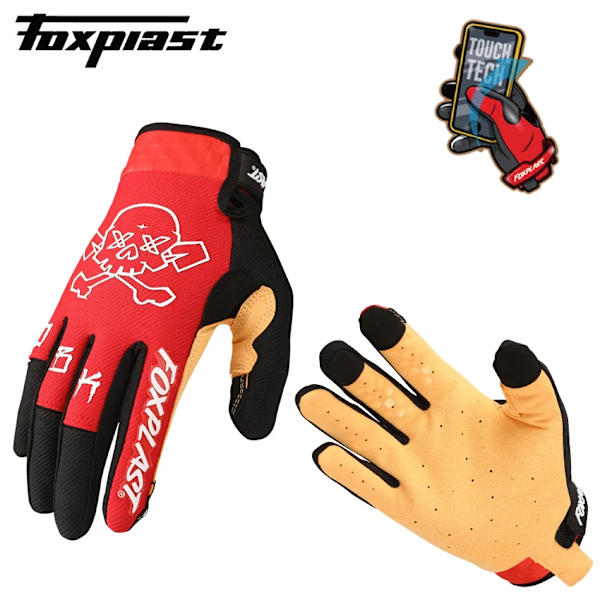 2022 Foxplast Cykelhandskar ATV MTB BMX Off Road Motorcykelhandskar Mountainbike Cykelhandskar Motocross Bike Racing Handskar Motocross Gloves 3 L