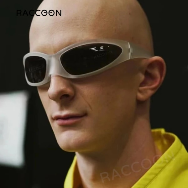 Y2K Solglasögon Kvinnor Futuristisk Teknik Solglasögon Män Alien Punk Glasögon Retro Glasögon Vintage nyanser Lyxigt märkesdesigner C4 look picture