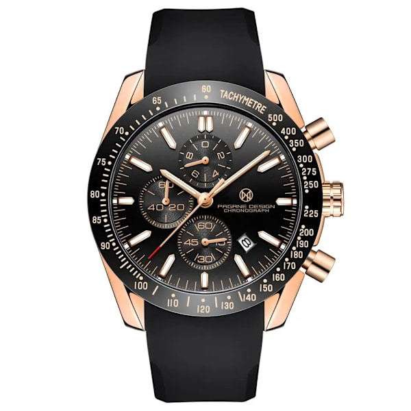 PAGANI DESIGN （Pagrne） Ny herrkvartsklocka watch Watch för män Mode Casual Manklocka Relogio Maasculino BlackGoldR