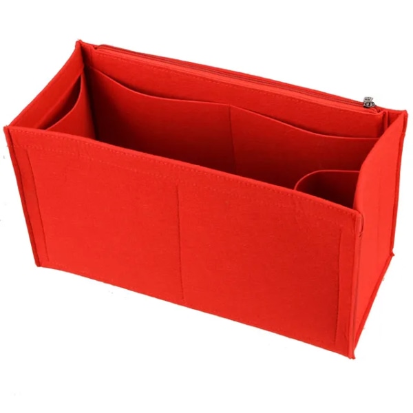 Passar ONTHEGO Tote 3MM Premium Filt Insert Väska Organizer Kosmetikväska Handväska shaper Organizer Resor Innerväska Style 1 red 37x20x17cm