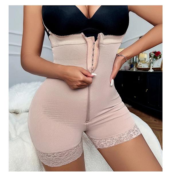 AfruliA Bantningskorsett High Waist Trainer Shapewear Sexig Butt Lifter Magkontroll Skims Body Shaper Body Fajas Colombianas apricot NO zipper L