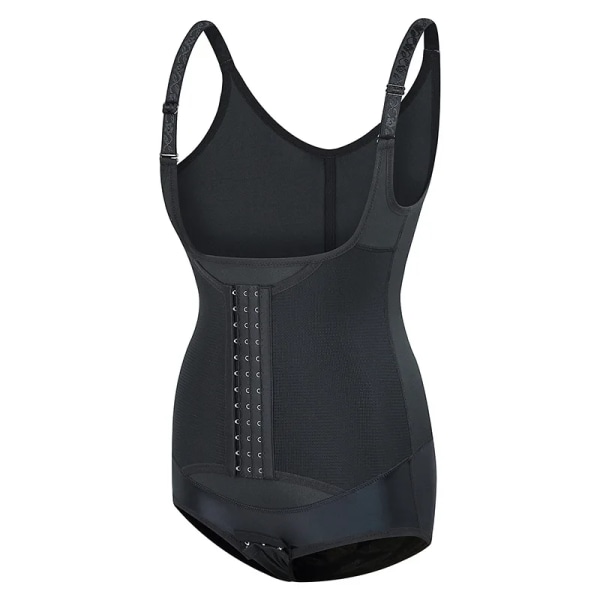 Elasticitet Stickad Dam Magkontroll Shapewear Justerbara remmar Underbyst Korsett Waist trainer Bodysuits Body Shaper S