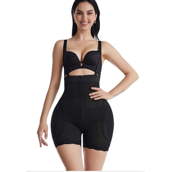 Butt Lifter Shapewear Fake Butocks Underkläder Control Trosor Remmar Höftkuddar Enhancer Shapwear Brief Smalmer Waist Cincher Hooks Black L
