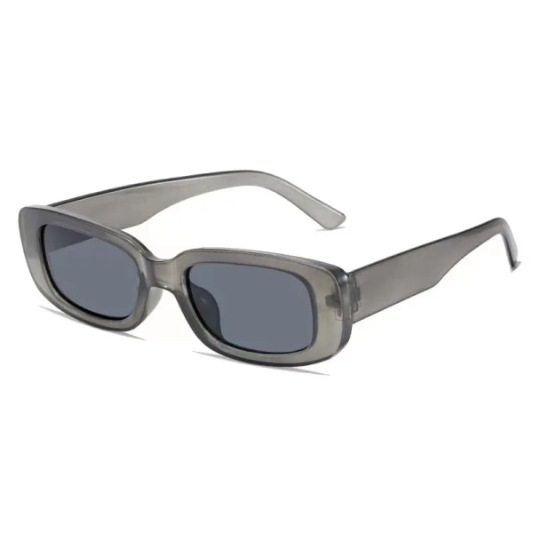 Retro små fyrkantiga solglasögon män och kvinnor Trendigt europeiskt och amerikanskt mode Street Shot solglasögon UV-säkra glasögon Gray