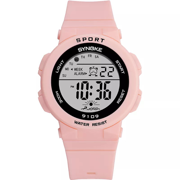 PANARS Mode Damklockor Pojkar Flickor Studenter Digital Sport Watch 50m Vattentät Armbandsur Alarm Relogio Feminino Pink