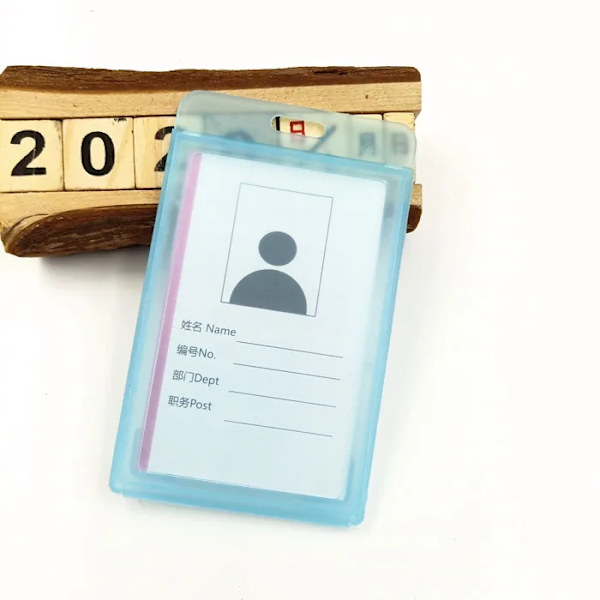 Mode Kvinnor Män Korthållare Klämma Infällbar märkesrulle Sjuksköterska Läkare Studentutställning ID-kortklämmor Badgehållare Blue(.925)