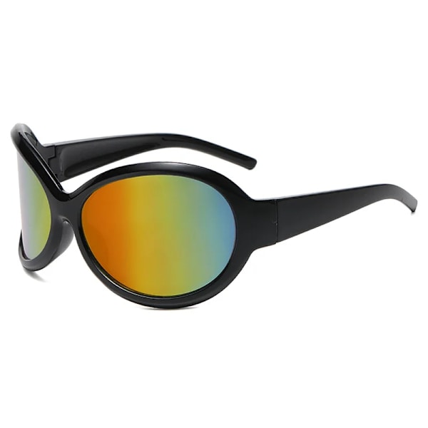 Y2k Oversized Punk Solglasögon Nya Damer Män Trender Goggle Solglasögon Dam Lyxmärke Designer Glasögon UV400 Shades Glasögon C3 As Shown