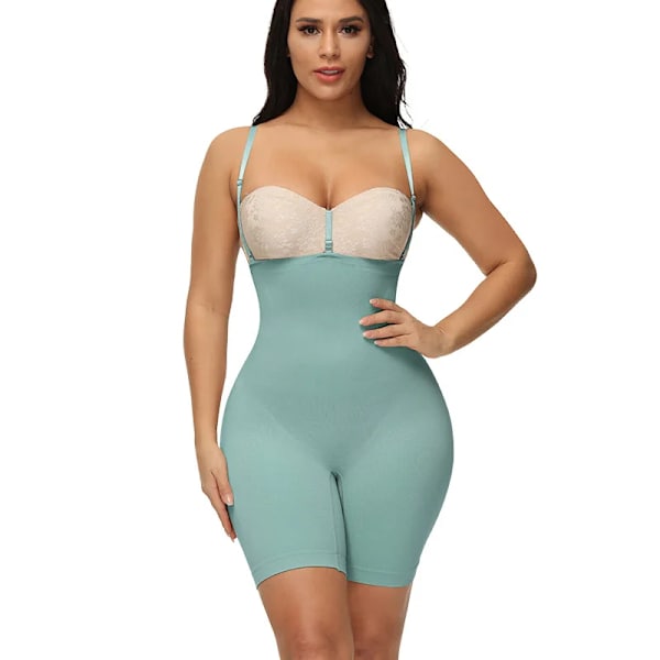 Bantningsslida Platt mage Kroppsformare Kvinna Push Up Butt Lifter Höftförminskande görlar Mage Tunn Body Magkontroll Green L