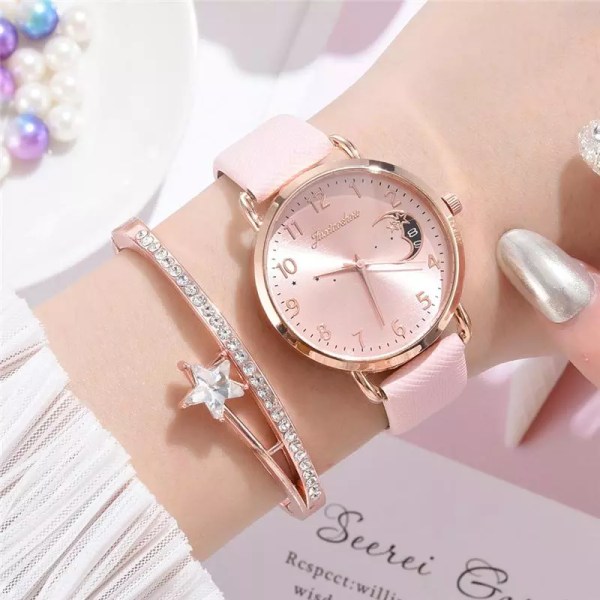 Dammode Vit watch Kvartsläder Damarmbandsur 2022 Nytt märke Enkelt nummerurtavla Kvinnaklocka Montre Femme Blue