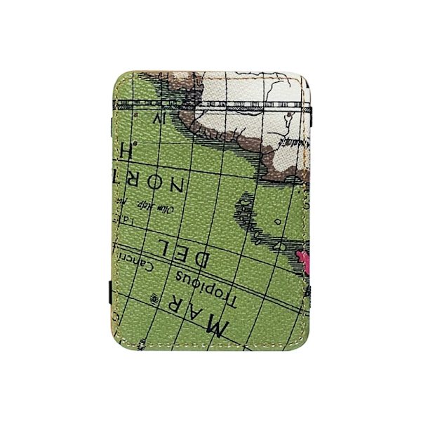 Ultra Slim Camouflage Magic Plånböcker för Kvinnor Män PU Läder Mini ID-kortshållare Myntplånböcker Resor Case Clip Cover Vertical Green