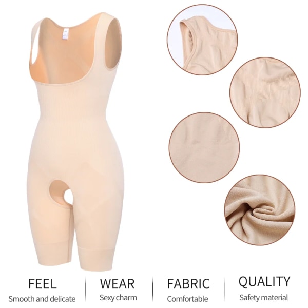 Butt Lifter Underkläder Sexig Bodusuit Shaper För Kvinnor COMFREE Uuderbust Waist trainer Korsett Fajas Lady Magkontroll Shapewear Gray L OR XL