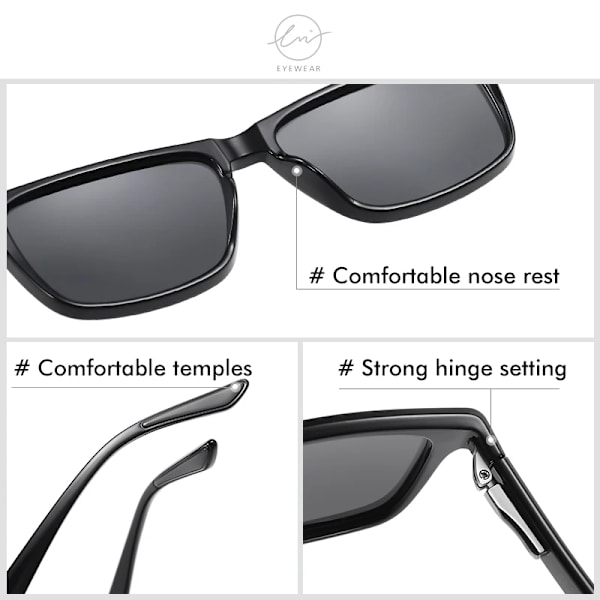 LM New Fashion Solglasögon Herr Kvinnor Retro Polarized Ultra Light TR90 Driving Solglasögon Antireglare Nyanser Man oculos UV400 Leopard-Gradient Tea LM