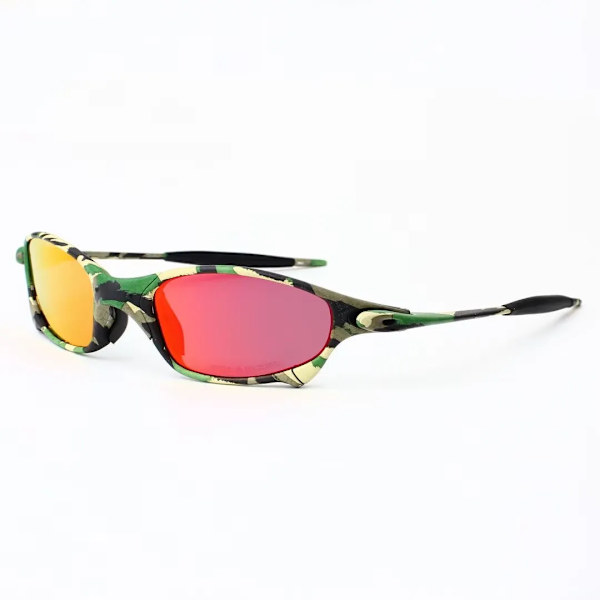 MTB Man Polarized Solglasögon Cykelglasögon UV400 Fiskesolglasögon Metall Cykelglasögon Cykling Glasögon Ridglasögon B2-5 Silver