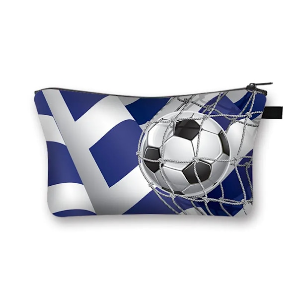 Cool fotbolls-/fotbollsmode förvaringsväska Kvinna Kosmetikväska Organizer Bärbar sminkväska för resor Tonåring Pojke Present shzbzhuqiu12