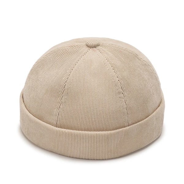 Modeherrar Bomulls Skullies Keps Vintage Kupolhatt Solid Street Bärbar Hatt Sommar Multifunktionell Beanie Hatt Hip Hop Hattar A1