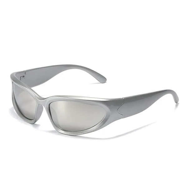Mode Kvinnor Män Outdoor Driving Shades Solglasögon Retro Cykling Sport Solglasögon Blue Other