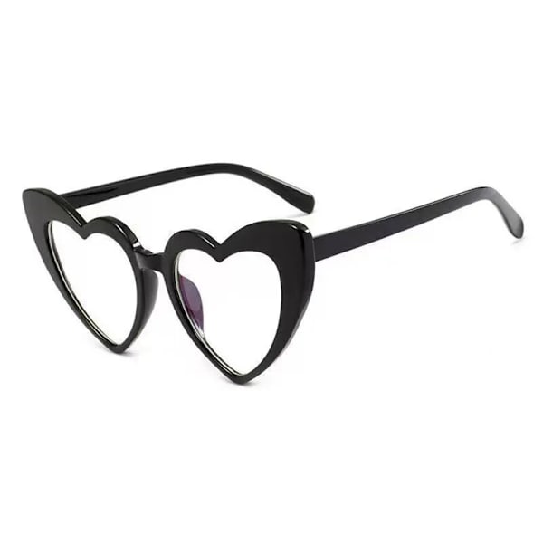 13 färger Mode Hjärta Dam Solglasögon Personlighet Stor Båge Glitter Rosa Solskydd Glasögon Glasögon UV400 Glasögon black 1 pair