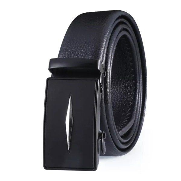 Z0012 Extra långt manbälte 150 cm PU-rem järnspänne Flera stilar Hommes Ceinture alloy(.323) 125cm(.323)