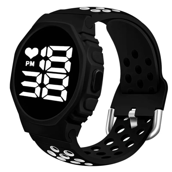 2022 Vattentäta klockor för män Utomhussport Ledad digital watch Mode Elektronisk watch för män Relogio Masculino White