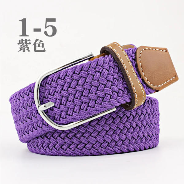 Canvasbälte utomhus taktiskt bälte unisex högkvalitativ canvasbälte för jeans Man Lyxiga Casual Straps Ceintures Bälten för kvinnor FB purple 3.3cmX107cm