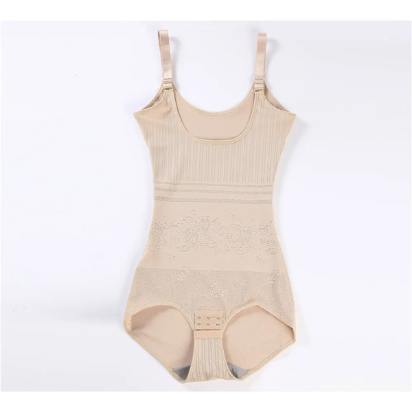Kvinnor Bantning efter förlossning Underkläder Shaper Recover Bodys Shapewear Midja Korsett Gördel Push up Bröstrumpa Khaki L