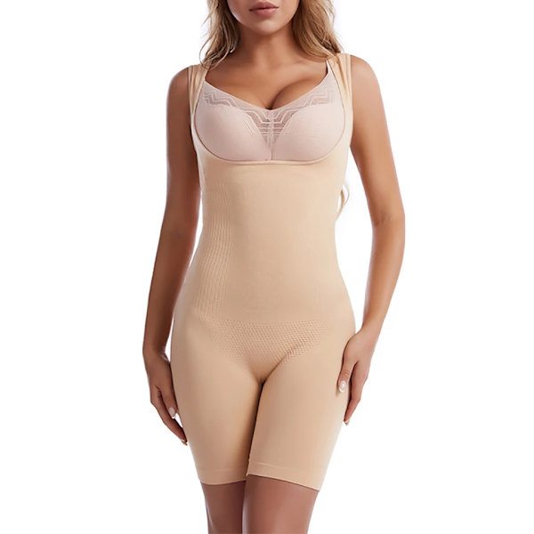 Body Shapewear För kvinnor Magkontroll Helkroppsformare Bantningskorsett Underkläder Fett Mage Lår Slankare Fajas Skin 4XL