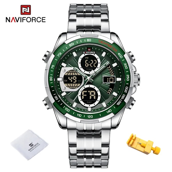 Nya NAVIFORCE mode militärklockor för män lyxiga original watch ​Vattentät kvarts armbandsur Gåva SSGN