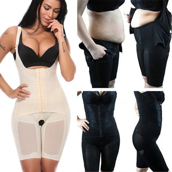 Miss Moly SLIM HELA KROPP SHAPER DRÄKT BRIEFS MIDJA CINCHER TRAINER LÅRMINSKAR TROSA KONTROLL PUSH-UP SHAPEWEAR LEGGING KORSETT Beige 4XL