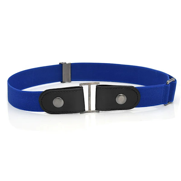 Enkelt Bälte Utan Spänne Elastiska Bälten För Dam Stretchrem Herr Jeans Cintos Utdragbar Barn Pojkar Flickor Cinturon Mujer-rem blue belt 85-120cm
