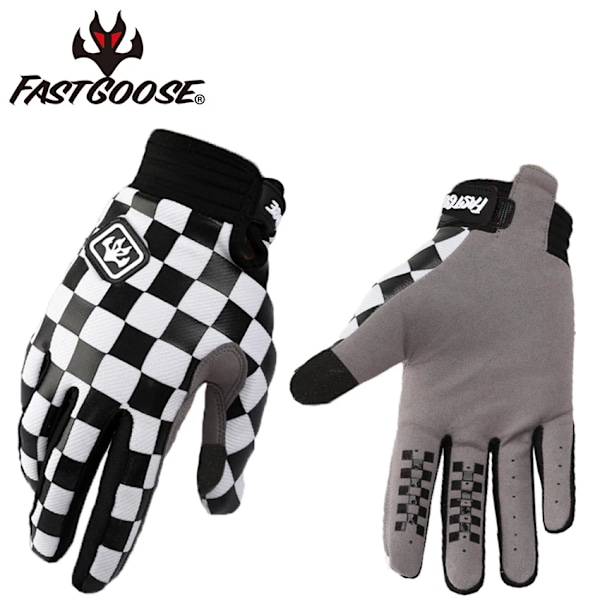 Nya Andningsbara Motorcykelhandskar Hel Finger Utomhuscyklar Racing Bil Motocross Handskar Unisex Mtb Mx Dh Handskar Cykling gray2 S