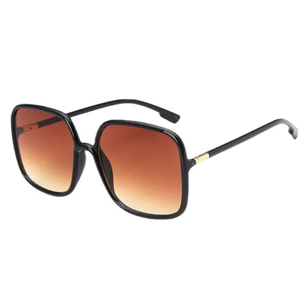 Nya överdimensionerade fyrkantiga solglasögon Mode fyrkantiga damglasögon Herr utomhuskörning Solskyddsglasögon UV400 Gafas De Sol dark tea As Picture