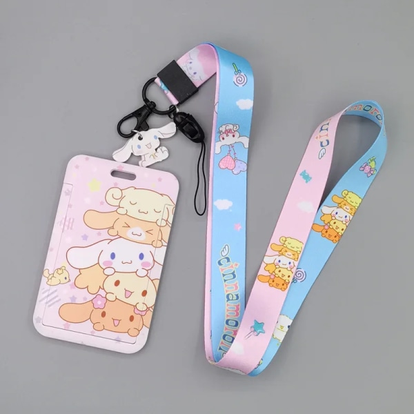 1 set japanska animekortfodral kortsnodd nyckel Lanyard Cosplay-emblem ID-kort Hållare Halsband MB-14