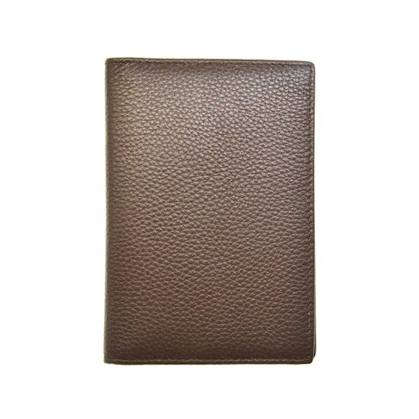Passhållare i 100 % äkta läder Mjukt case Cover för passplånboken coffee