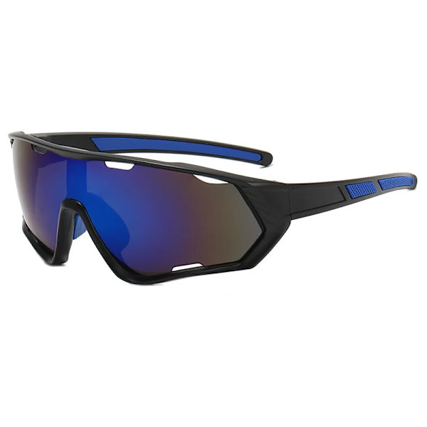 Utomhussportglasögon Män Kvinnor Cykelglasögon Mountain MTB Cykling fiske UV400 färgglada Solglasögon snygga Cykelvägsglasögon Dark Blue