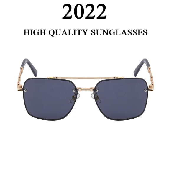 2022 Lyxiga fyrkantiga solglasögon för män Modeglasögon Solglasögon Dam Vasos Decorativos Oculos De Sol Masculino Zonnebril Heren G02 Other