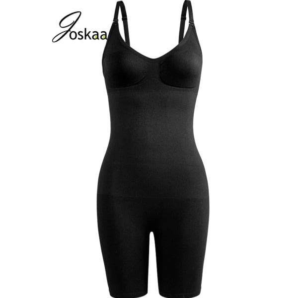 Joskaa Body Shaper Seamless Dam Bodysuit Postpartum Slimming Midjeträningsskor ShapewearPush Up Butt Lifter Corset Black XXL-XXXL