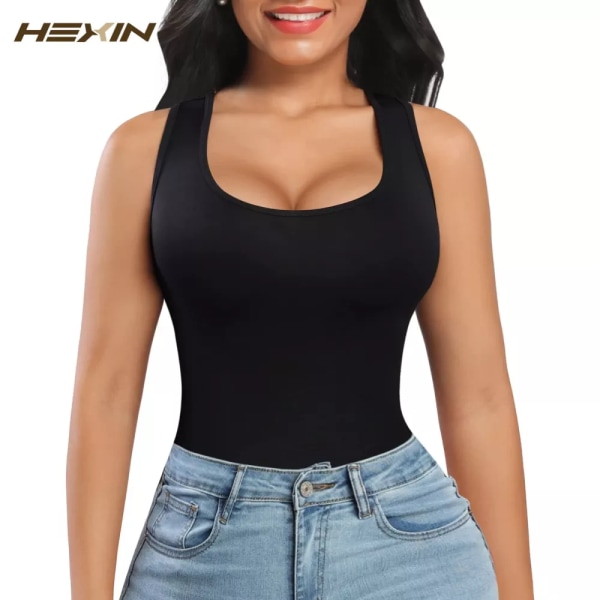 Body Shaper Linne String Sculpting Body Fajas Colombianas Waist Trainer Shapewear Push Up Butt Lifter Black 3XL