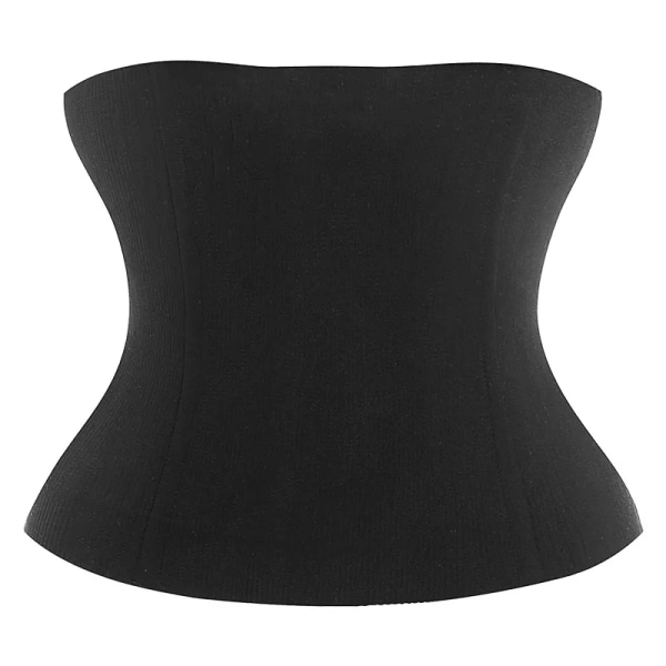 2-i-1-band Body Shaper Waist trainer Magplastik Bälte Bantning Shapewear gördel Efter förlossning magåterställning waist trainer Black M