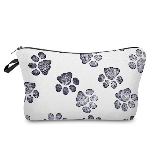 Tecknat djur print dam kosmetisk väska Pennväska för flickor Kvinnor Bärbar resor Toalettpaket Organizer Sminkväskor hz7236 Makeup Bag
