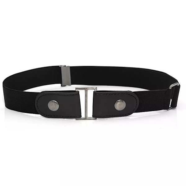 Enkelt Bälte Utan Spänne Elastiska Bälten För Dam Stretchrem Herr Jeans Cintos Utdragbar Barn Pojkar Flickor Cinturon Mujer-rem black belt 85-120cm