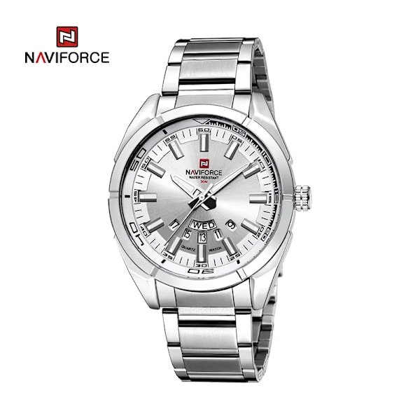 NAVIFORCE Klassisk casual för watch Rostfri teel Sport Vattentät herrklockor Quartz Datumvisning Klocka Relogio Masculino SW-BOX