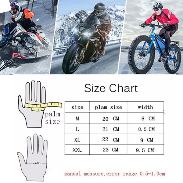 Professionella Motorcykelhandskar Röd Vit Off-Road Racing Motos Resistenta Utomhus Luvas Svarta Suvar Full Lång Stil Red White L