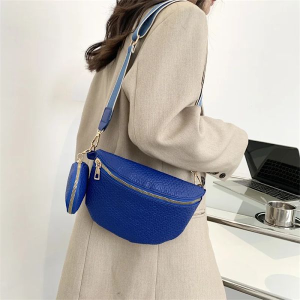 Märke Kvinnlig Bältesväska Mode Läder Fanny pack Myntväska Hög kvalitet Dam Midjeväskor Designer axel Crossbody bröstväska Khaki