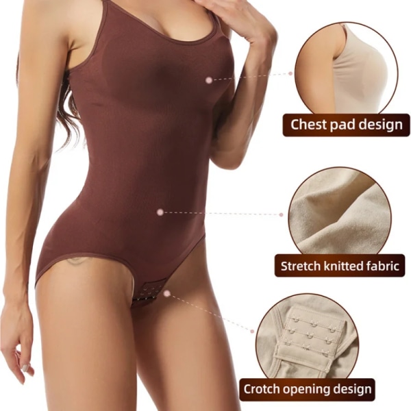 Sömlösa Body Shapers Bantning Fitness Underkläder Dam Shapewear Sexiga underkläder i ett stycke Höftlyftande Body Shaper Skin L