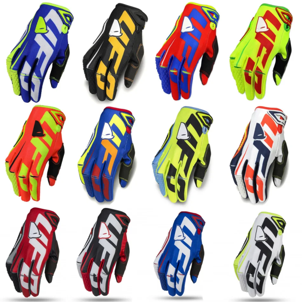 FASTGOOSE UFO Motocrosshandskar 12 färger MTB-handskar BMX ATV MTB Off Road Motorcykelhandskar Mountainbike Cykelridningshandskar red yellow S